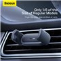 Baseus Car Mount Steel Cannon 2 Smartphone Holder for The Ventilation Grille de 4,7 à 6,76 Pouces, Black (SUGP000001)