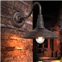 OKUGAIYA IP54 Lampe de mur extérieur Rétro étanche en Bronze Antique Rural Fer Forgé Lanterne murale E27 Vintage Edison Lighting