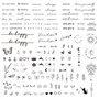 3 Feuilles Tatouages Temporaires Tatouages Semi-Permanents Citation en Lettre Motif Fleur Tatouage Imperméable Durée de 1-2 Sema