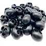 CKANDAY Lot de 40 verrous en plastique à double trou à ressort ovale pour sac à dos avec cordon de serrage Noir
