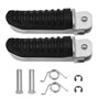 Be In Your Mind Repose-pieds avant droit et gauche en aluminium noir compatibles avec Suzuki GSF600 Bandit 1996-2000 GSXR1100 19