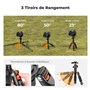 K&F Concept Mini Trépied de Bureau Compact 52cm, Trépied de Table Portable en Aluminium avec Rotule à 360° pour Caméscope Vidéo