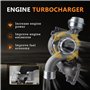 Bapmic Turbocompresseur de rechange pour Opel Astra H L48 L35 L08 L70 1.9 CDTi 2004-2010 Vectra C Z02 Zafira/Zafira Family B A05