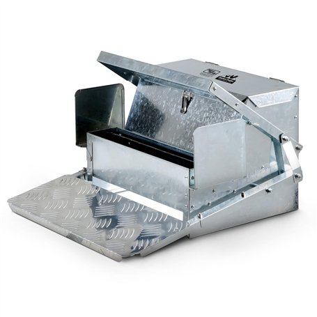 SuperHandy Chicken Feeder Automatique Capacité de 9 kg (20 lb) Nourrit 6 à 12 Volailles/Volailles Jusqu'à 10 Jours Garde au Sec