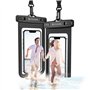SYNCWIRE Pochette Étanche Smartphone -Lot de 2- Housse Imperméable Téléphone IPX8 Touch Sensible Pochette Portable Étanche pour 