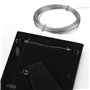 SAVITA 10m Cable Acier Gainé Tableau, Fil Suspendu Pour Photo Fil Métallique Cadre Photo Fil Suspendu Pour Miroirs Horloge Trava