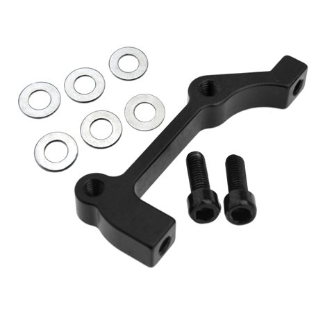 Create idea 180mm Adaptateur de Frein à Disque Arrière CNC Support de Poteau d'étrier PM à is Noir