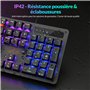 Rii | Clavier Gamer AZERTY FR | Nouveauté - USB - Clavier Filaire Rétroéclairé LED | PC Gaming PS4 PS5 Mac | Noir
