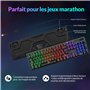 Rii | Clavier Gamer AZERTY FR | Nouveauté - USB - Clavier Filaire Rétroéclairé LED | PC Gaming PS4 PS5 Mac | Noir