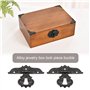 The Lord of the Tools 2pcs Moraillon Loquet Vintage Bronze Fermoir Boîte à Bijoux Serrure Décoration avec Vis pour Boîte en Bois