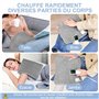 UOHHBOE Coussin Chauffant Couverture Chauffante Électrique 30x60cm Tapis Chauffant Lavable en Machine avec Télécommandes 9 Te...