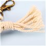be in your mind 3pcs Porte-clés Bohême Style Macramé Sac Tressé Charmes Porte-clés avec Gland Ornements Suspendus Décoration pou
