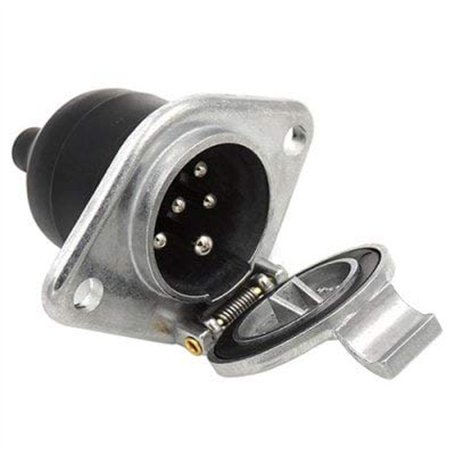 ExcLent QX1539 24V 7 broches Verrouillage Prise mâle Prise de courant Prise de connexion pour remorque Remorque de camion Adapta