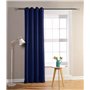 HOMEROKK Rideau Occultant 100% Polyester (Bleu Marine