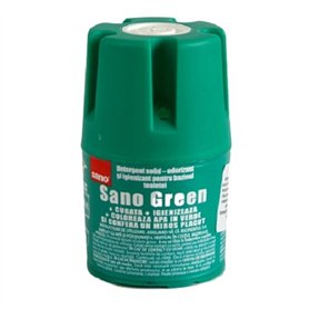 Sano Vert Nettoyant Ménager Toilette Cuvette WC Tablette Chimique Bloc Colore l'eau 150 gr (Green Lot de 1)