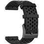 Bracelet pour Suunto 7/9 / 9Baro / D5 / Spartan/Fossil Nate/Q Silicone Noir