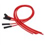 Jeu de Fils D'allumage de Bougie D'allumage, Jeu de Fils D'allumage Rouge Haute Performance Silicone 1m Fil D'allumage de Voitur