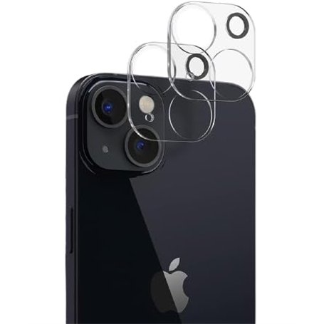 Cracksin [Lot de 2] Protection d'appareil photo pour iPhone 13 (6