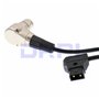 Drri connecteur D-Tap mâle vers XLR 4 broches femelle à angle droit câble spiralé pour ARRI Alexa Camera moniteur