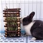 Support Pratique en Bois pour mangeoire à Foin pour Lapin