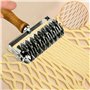 Qivine Rouleau à Losanges Pizza Lattice Cutter Roller, Rouleau Coupe-pâtes en Acier Inoxydable, Pâte Lattice Rouleau Cutter avec