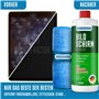 Blum Recharge de nettoyant pour écran, 1000 ml et chiffon en microfibre de 30 x 30 cm Nettoyage absolument sans traces de tous l
