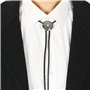 MONOJLY Cravate Bolo Western Cowboy Turquoise Américaine Native pour Homme, Noir, 108cm