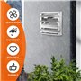 Grille de ventilation 100 mm en acier inoxydable 304 avec moustiquaire et clapet anti-retour, grille de protection contre les in
