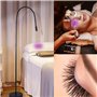 Lampe D'Extension De Cils Uv Led + Cache-œIl + Lunettes + Interrupteur Au Pied
