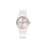 Swatch Quartz Montre avec Bracelet en Silicone GW411
