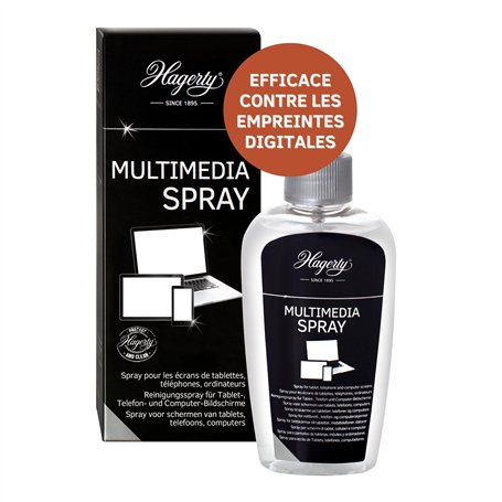 Hagerty Multimedia Spray Nettoyant pour écran I 125 ml I Spray efficace pour smartphone