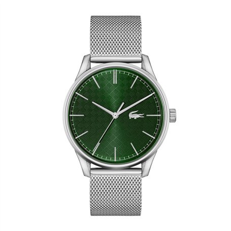 Lacoste Montre Analogique à Quartz pour Homme Collection Vienna avec Bracelet Milanais en Acier Inoxydable Argenté - 2011189