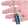 HUANIZI Porte-clés Harmonica coloré 8 tons 4 trous pour porte-clés harmonique porte-clés porte-clés sac pendentif harmonica port