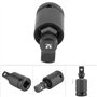 Tiiyee Kit De Joint Universel à Impact, Douille Choc Profonde Pivotante Cardan Clé Pneumatique Acier Outils Électriques Pneumati