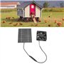 Ventilateur Alimenté par Panneau Solaire, 6 V 2 W 3,15 Pouces Mini Ventilateur D'extraction à énergie Solaire pour Serre, Niches