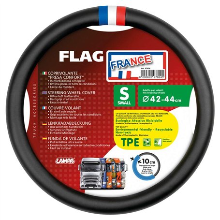 Lampa 97824 Flag France Couvre-Volant en Simili Cuir - S - Ø 42/44 cm