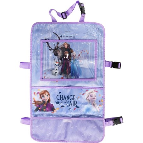 Housse de siège Organisateur Disney Frozen 2 Bleu pour les filles avec les princesses Anna et Elsa et Olaf