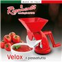 Rigamonti Velox Passatutto, Corps en polypropylène / Rouleau et poignée en nylon / Maille en acier inoxydable 18 / C, Rouge, 22,