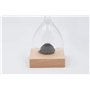MASCAGNI Sablier Magnétique base en bois - H. 13 cm - Objet de Décoration intérieure avec création de boules exceptionnelles tou