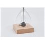 MASCAGNI Sablier Magnétique base en bois - H. 13 cm - Objet de Décoration intérieure avec création de boules exceptionnelles tou