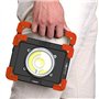 Velamp IR827 Lampe de Travail, projecteur de Chantier LED Rechargeable 1200lm, 20W, Support Pliable. avec Power Bank. pour Le Br