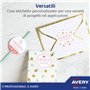 Avery Italia L4731REV-30P Étiquettes adhésives papier blanc adhésif amovible sans résidu, 25+5 feuilles supplémentaires, rectang
