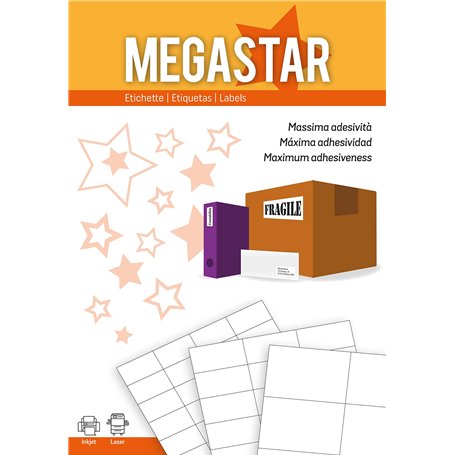 Étiquettes blanches multi-usages 145 x 17 mm