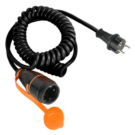 Electraline 01745 Câble d'extension électrique spiralé 5M