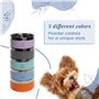 A CA MIA Gamelle pour Chien et Chat « Patera Line » en Acier Inoxydable hypoallergénique avec Chambre à Double Couche pour Alime