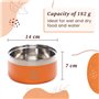 A CA MIA Gamelle pour Chien et Chat « Patera Line » en Acier Inoxydable hypoallergénique avec Chambre à Double Couche pour Alime