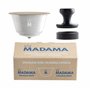 Madama - Capsule rechargeable et réutilisable compatible avec Dolce Gusto. Acier inoxydable et silicone de qualité alimentaire.