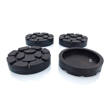 TYGERIX® Lot de 4 tampons à oreillette à colonnes de 100 mm | parfaite adhérence | excellente adhérence | anti-vibrations | pour