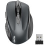 TECKNET Souris sans Fil, 2.4G Souris Optique avec 2600 DPI, Souris Ergonomique pour Ordinateur Portable, PC avec Récepteur USB, 