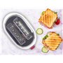 BEPER P101TOS100 Grille-Pain avec Pinces en Acier Inoxydable, 7 Niveaux de Brunissement, Ramasse-Miettes, 2 Fentes Larges